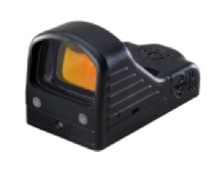 Built to rugged military specs, the MRDS is designed to aid rapid target acquisition at close combat distances. For high visibility in all lighting conditions, it has a small footprint, low power consumption and auto/manual dot-intensity adjustment with 4 brightness levels..