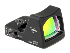 The Trijicon RMR (Ruggedized Miniature Reflex) sight is the most rugged miniature
									red dot sight available. It is made from 7075-T6 aluminum to MIL-spec standards and
									has a patented shape that absorbs impacts and diverts stresses away from the lens,
									increasing durability. Available in LED, Adjustable LED, or Dual Illuminated versions,
									and with dot sizes ranging from 3.25 MOA to 13 MOA you are sure to find what fits your
									needs. The RMR is a versatile sight that illuminates in any lighting condition.